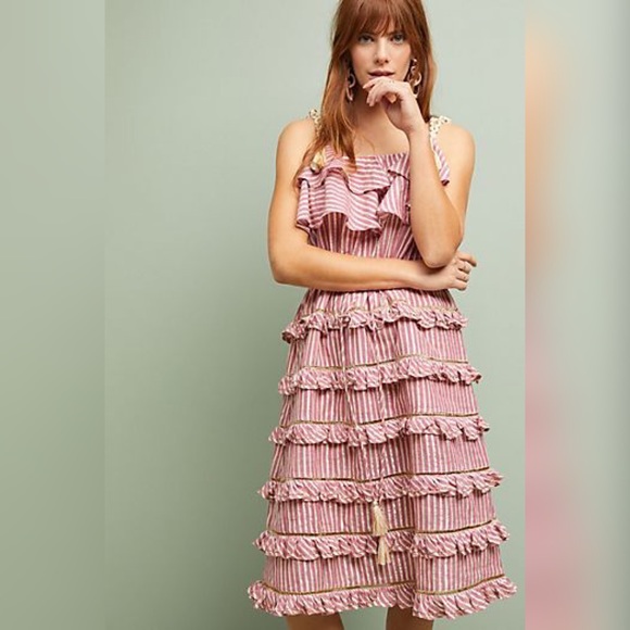 Anthropologie X MISA Los Angeles Carson Tiered - Picture 1 of 4